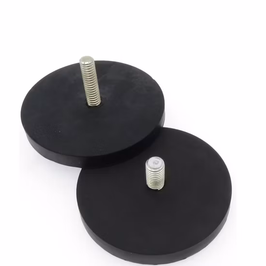 Rubber Coated Magnet for Car Top Sign Pot D66 M6 M8 External Thread