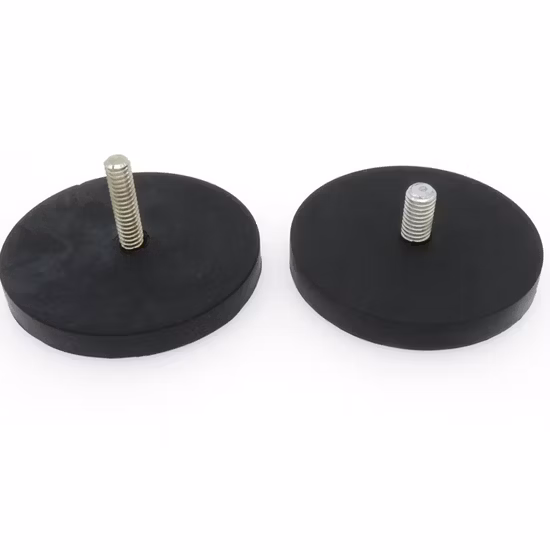 Rubber Coated Magnet for Car Top Sign Pot D66 M6 M8 External Thread